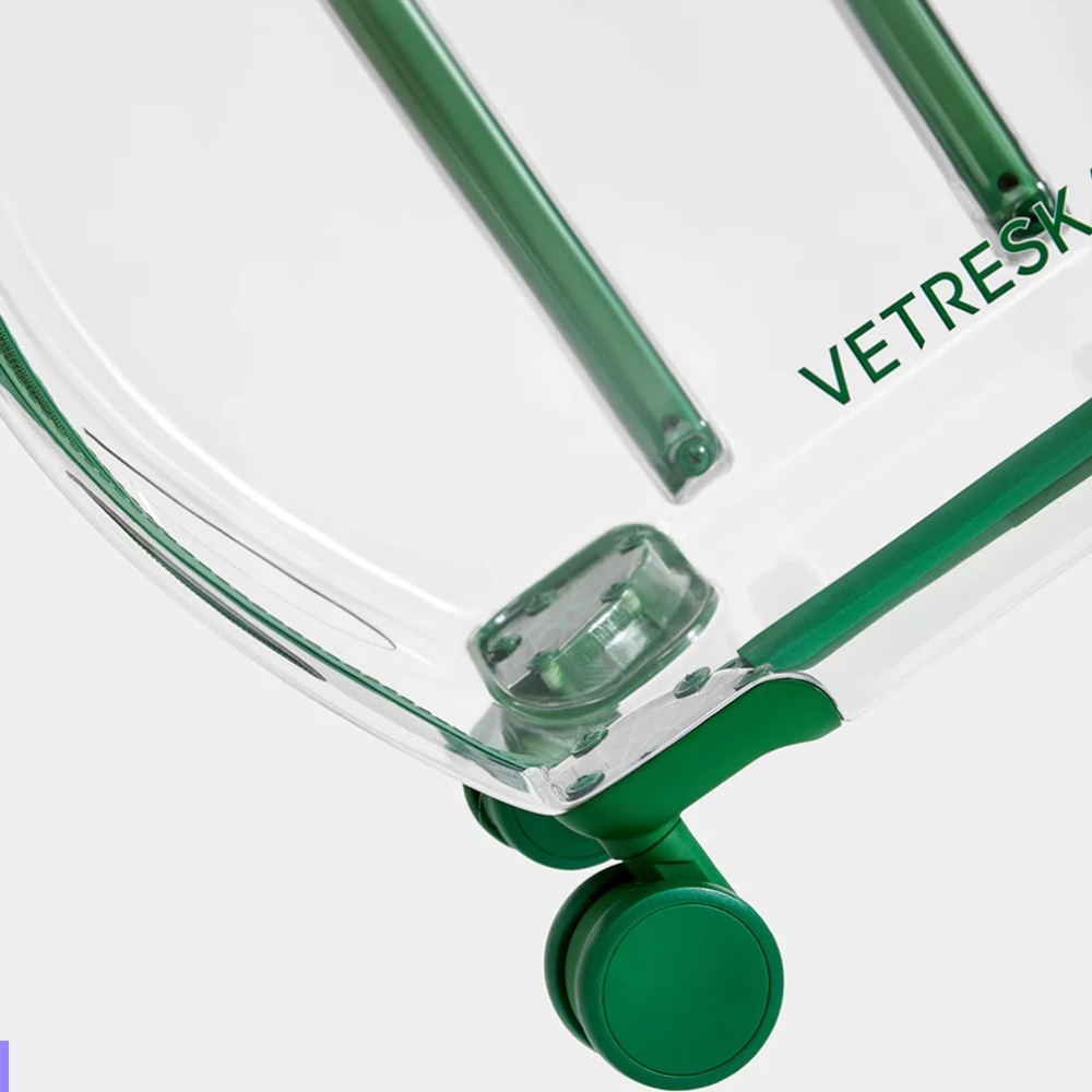 VETRESKA GREEN PET CARRIER FOR CAT OR SMALL DOG WITH TELESCOPIC HANDLE - Picture 4 of 9